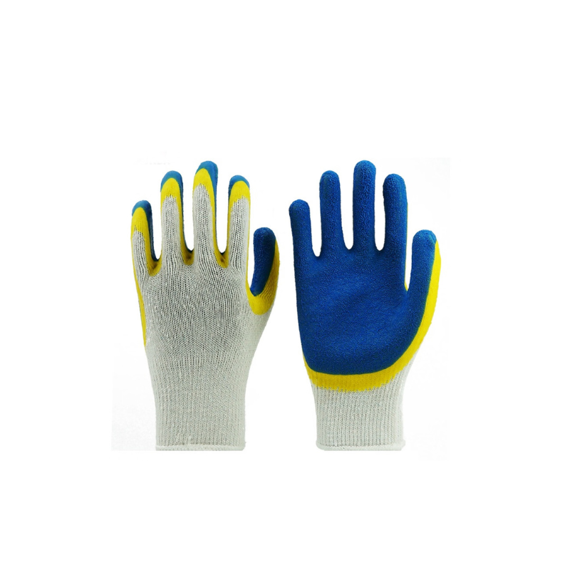 Crinkle Finish Anti Slip Oil Chemical Resistant Latex Hand Safety Gloves