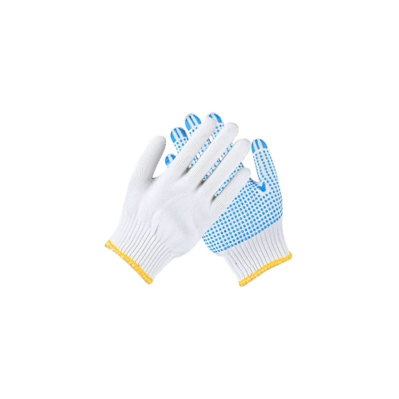 Dotted PVC Anti Slip Cotton Gloves 